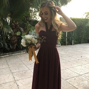 Camille La Vie Maroon Dress